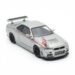 نیسان اسکای لاین GT-R R34 نیسمو R-Tune نقره ای 1:64 اینو