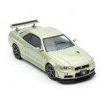 نیسان اسکای لاین GT-R R34 وی اسپک II 1:64 نور میلنیوم جید اینو