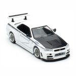 نیسان اسکای لاین GT-R R34 R-Tune ماینز سفید 1:64 اینو