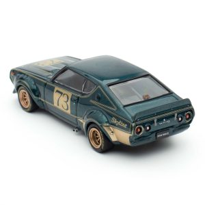 نیسان اسکای لاین 2000 GT-R KPGC110 1:64 سبز اینو (نسخه مسابقه ای)