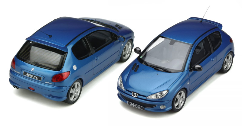 پژو 206 RC 2003 آبی 1:18 اوتو
