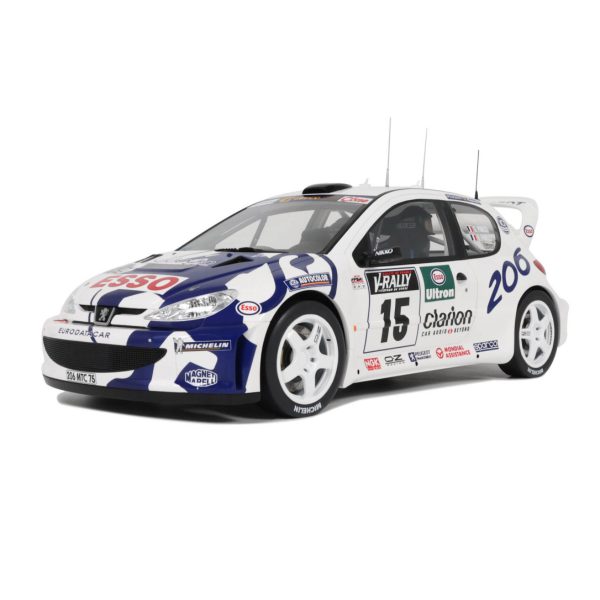 پژو 206 WRC tour de corse 1999 سفید 1:18 اوتو