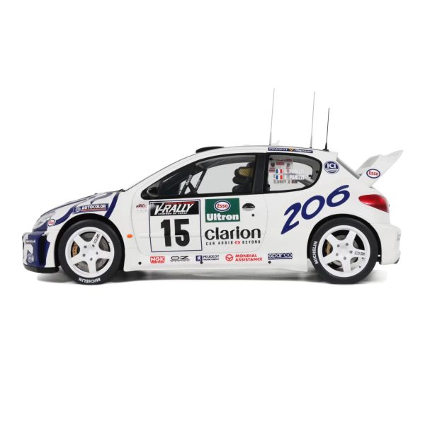پژو 206 WRC tour de corse 1999 سفید 1:18 اوتو
