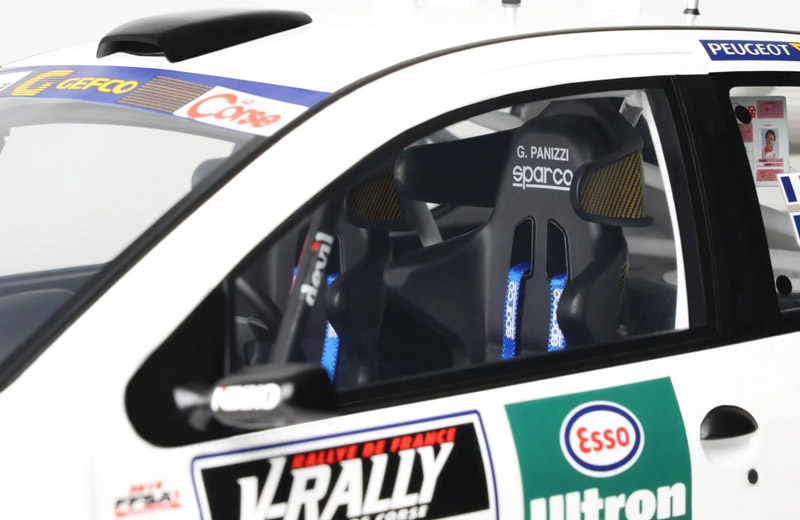پژو 206 WRC tour de corse 1999 سفید 1:18 اوتو