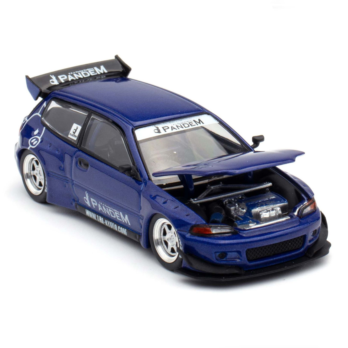 poprace-honda-civic-eg6-pandem-blue-01 هوندا سیویک EG6 پاندم 1/64 آبی پاپ ریس