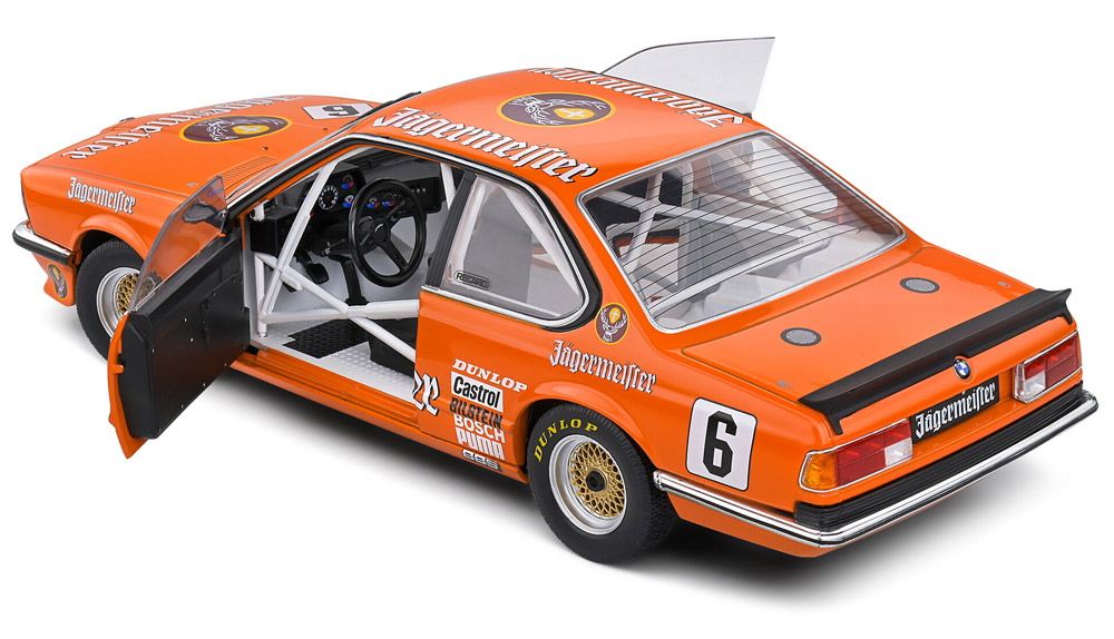 ب ام و 635 CSI شماره 6 ETCC نارنجی جاگرمایستر 1:18 سولیدو