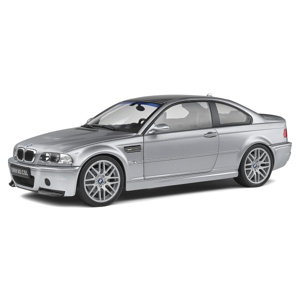 ماکت ب ام و M3 CSL E46 مقیاس 1:18 رنگ نقره ای از برند سولیدو Solido