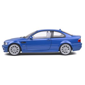 ماکت ب ام و M3 E46 مقیاس 1:18 رنگ آبی لاگونا از برند سولیدو Solido