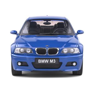 ماکت ب ام و M3 E46 مقیاس 1:18 رنگ آبی لاگونا از برند سولیدو Solido