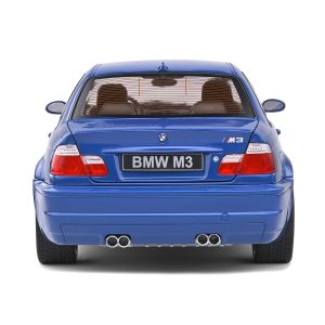 ماکت ب ام و M3 E46 مقیاس 1:18 رنگ آبی لاگونا از برند سولیدو Solido