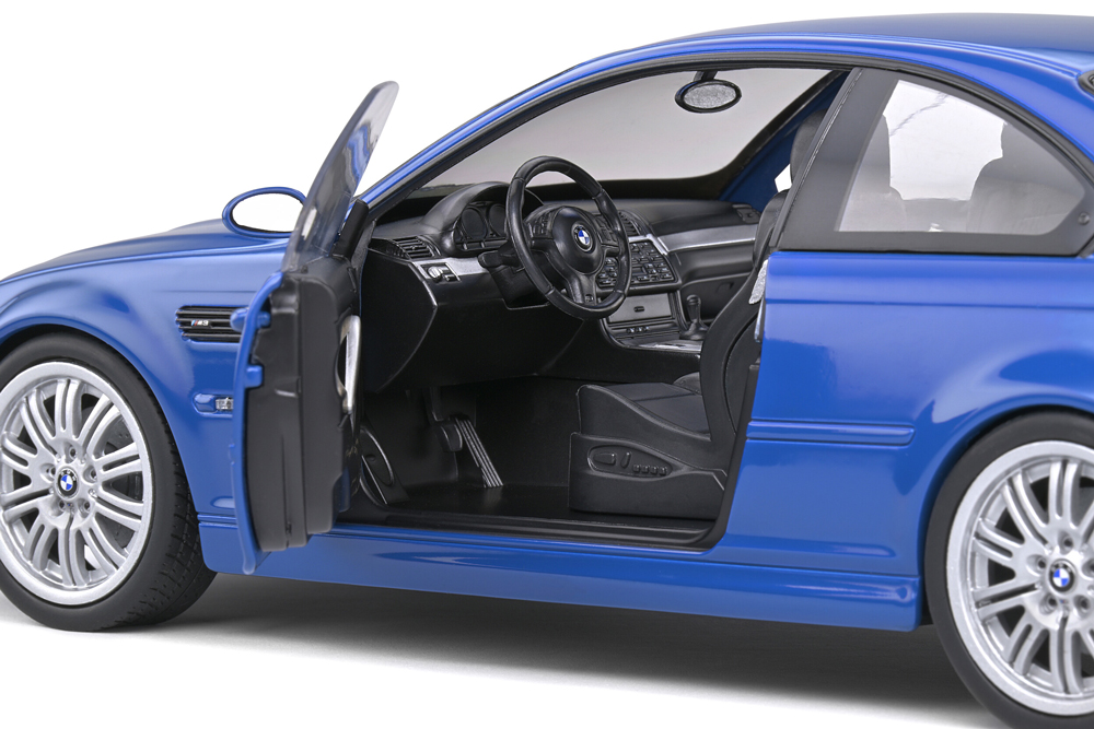 ماکت ب ام و M3 E46 مقیاس 1:18 رنگ آبی لاگونا از برند سولیدو Solido
