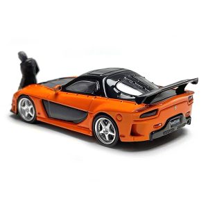 مزدا RX-7 veilside نارنجی fast and furious tokyo drift 1:64 تایم میکرو