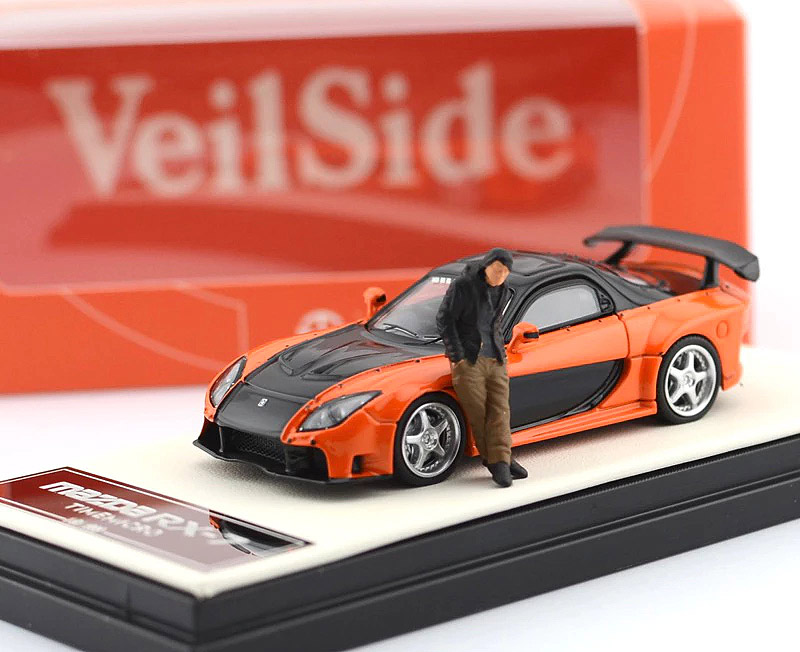 مزدا RX-7 veilside نارنجی fast and furious tokyo drift 1:64 تایم میکرو