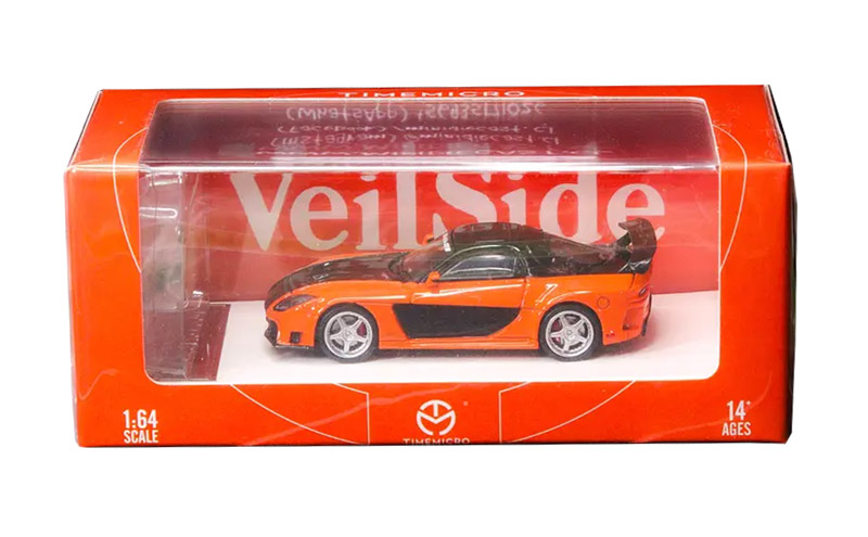 مزدا RX-7 veilside نارنجی fast and furious tokyo drift 1:64 تایم میکرو