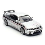 ماکت نیسان اسکای لاین GT-R R33 تیوینگ ماینز (Mine's) رنگ نقره‌ای مقیاس 1:64 از اینو 64 Inno64