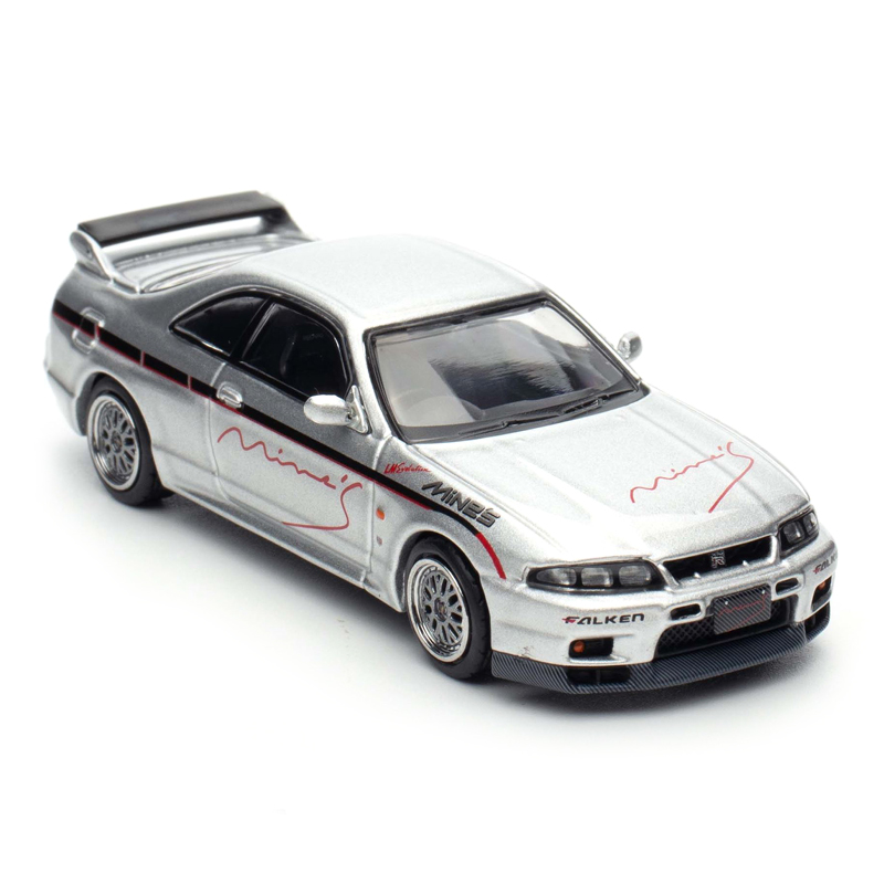 Inno64-Nissan-Skyline-GT-R-N1-(R33)-Tuned-by-Mine's-Silver-carmodel-ir-01 ماکت نیسان اسکای لاین GT-R R33 تیوینگ ماینز (Mine's) رنگ نقرهای مقیاس 1:64 از اینو 64 Inno64