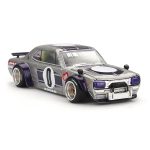 ماکت نیسان اسکای لاین 2000 GT-R (KPGC10) Kaido Works V1 رنگ نقره‌ای/بنفش مقیاس 1:64 از مینی جی تی Mini GT (کایدو هاوس Kaido House)