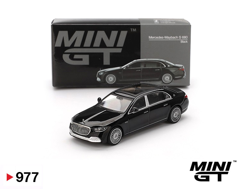 ماکت مرسدس-میباخ S 680 رنگ مشکی مقیاس 1:64 از مینی جی تی Mini GT