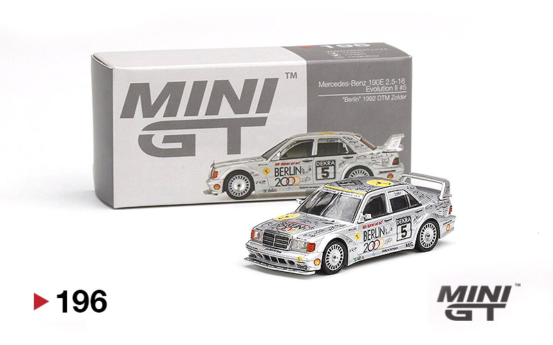 ماکت مرسدس بنز 190E (W201) 2.5-16 اوولوشن II شماره 5 مقیاس 1:64 از مینی جی تی Mini GT