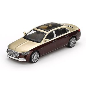 مرسدس-میباخ S 680 طلایی/زرشکی 1:64 مینی جی تی