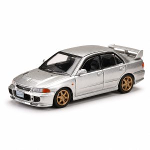 ماکت میتسوبیشی لنسر GSR Evolution III (CE9A) نسخه Custom رنگ Queens Silver مقیاس 1:64 از Hobby Japan