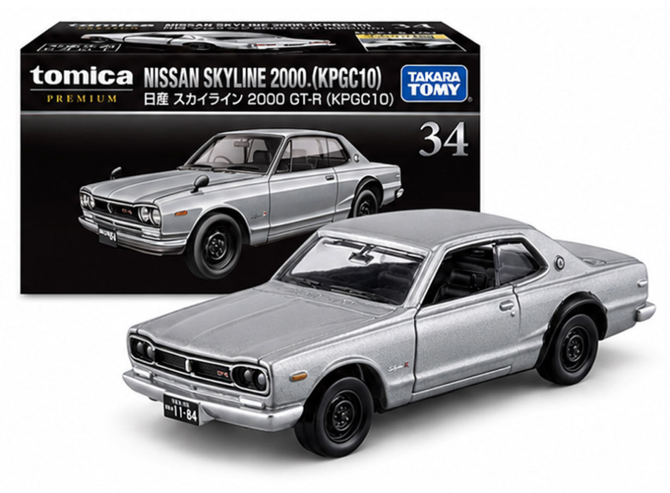 ماکت نیسان اسکای‌لاین GT-R KPGC10 تومیکا پریمیوم شماره 34 مقیاس 1:61 از Takara Tomy