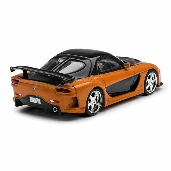 ماکت مزدا RX-7 VeilSide Fortune هان – Tokyo Drift رنگ نارنجی/مشکی مقیاس 1:64 از مینی جی تی Mini GT