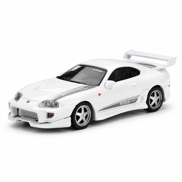 ماکت تویوتا سوپرا VeilSide Combat V-I رنگ سفید مقیاس 1:64 از مینی جی تی Mini GT