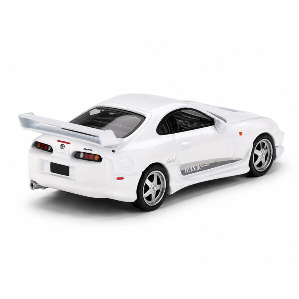 ماکت تویوتا سوپرا VeilSide Combat V-I رنگ سفید مقیاس 1:64 از مینی جی تی Mini GT